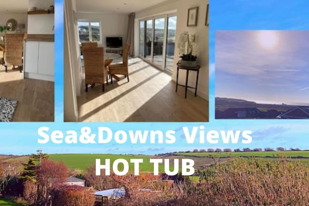 Spacious Studio Cabin With Sea/ Downs Views Sole Use Of Hottub In Seaford Luaran gambar
